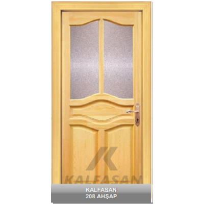 Ahşap Kapı Camlı 8