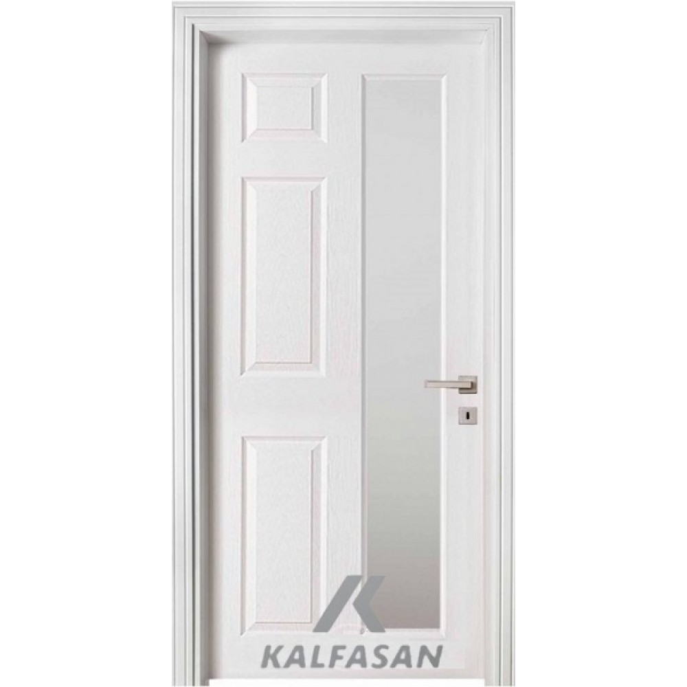 Amerikan Panel Kapı Assos Camlı ahşap Amerikan kapı modeli